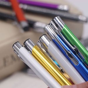 Stylet économique en aluminium avec pointe en caoutchouc souple, logo gravé sur mesure pour appareils mobiles, stylo bille cadeau - Product Image 4