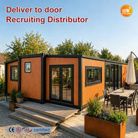 Kits de maisons conteneurs extensibles personnalisés - Entièrement meublées, modulaires, écologiques, en panneaux sandwich d'acier pour villa et chambre