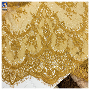 YX962 300CM*150CM Tessuto in Pizzo Color Pelle Avorio in Poliestere Personalizzato per Tessuti d'Arredamento e Abbigliamento - Product Image 4