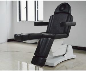 <span class=keywords><strong>Fauteuil</strong></span> de tatouage électrique réglable, table de massage, chaise faciale moderne en cuir PU blanc personnalisable avec 5 <span class=keywords><strong>moteurs</strong></span> et jambes séparées - Product Image 3