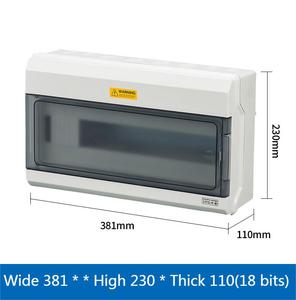 Boîtier de distribution étanche IP66 à montage en surface, 4 à 36 voies, ouverture par pression, boîtier électrique minimaliste – Seules les boîtes vides - Product Image 5