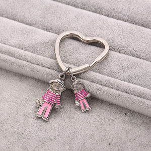 Loftily DE LA VIDA regalo hijo <span class=keywords><strong>y</strong></span> <span class=keywords><strong>Pap</strong></span>á <span class=keywords><strong>y</strong></span> mamá hija de acero inoxidable colgante llavero - Product Image 4