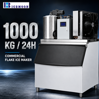 Machine à glaçons 1000 kg pour la chaîne du froid et le refroidissement industriel avec production de glace en flocons et assistance après-vente en ligne