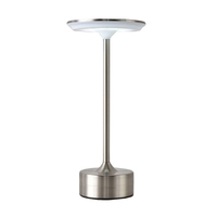 Argent Rose Or Noir Induction Soucoupe Volante Tactile Lampe De Table Hôtel Restaurant Charge Lampe En Métal