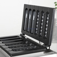 6 pièces gaufrier machine électrique Commercial usage domestique gaufre avec minuterie contrôle de la température