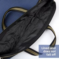 Bolsa de Documentos Impermeable de Tela Oxford de Gran Capacidad al por Mayor con Logotipo Personalizado y Diseño, Bolsa de Mano para Conferencias con Cremallera