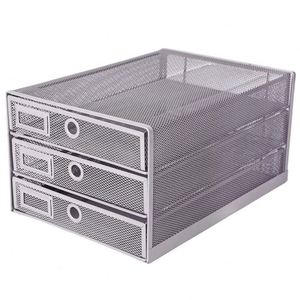 Organizador de Escritorio de Metal de 3 Niveles de Alta Calidad para Oficina, Bandeja para Archivos - Product Image 4