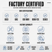 Fabricant de chaussettes de compression sur mesure OEM ODM Fournisseur en gros de marques privées Conception gratuite Usine certifiée ISO 9001