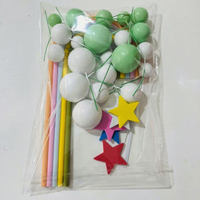 Offre Spéciale : Lot de 26 décorations de gâteau écologiques réutilisables en mousse souple (balles, étoiles, arc-en-ciel) pour anniversaires, baby showers et mariages