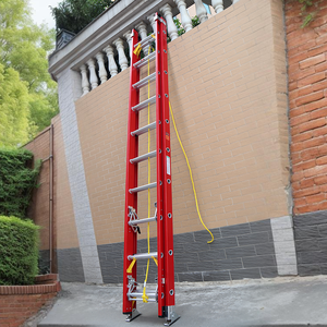 <span class=keywords><strong>Escalera</strong></span> plegable telescópica portátil con aislamiento FRP Escaleras de extensión industrial de <span class=keywords><strong>20</strong></span> escalones Certificadas por EN 131 - Product Image 3