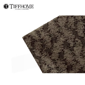 Manta de Cachemira TIFFHOME de Lujo, Color Marrón con Patrón Sutil, Texturizada, con Flecos Beige Claro, <span class=keywords><strong>para</strong></span> Sofá, Sillón o Dormitorio - Product Image 5