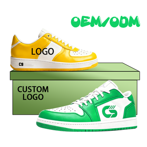 Высококачественные кожаные кроссовки для мужчин, повседневная обувь, спортивная обувь с возможностью нанесения логотипа, индивидуальный дизайн кроссовок - Product Image 5