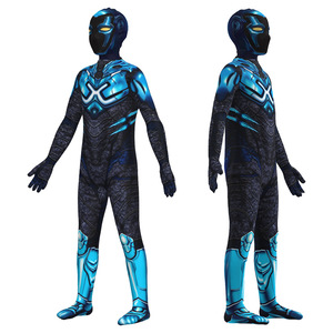 Disfraz de cosplay inspirado en la película Blue Beetle, traje completo azul para niños de 8 a 13 años, juego de rol de Halloween - Product Image 1