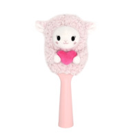 Peigne en peluche personnalisé, mignon mouton en peluche, couverture souple, protection chaude, accessoires de peigne en peluche