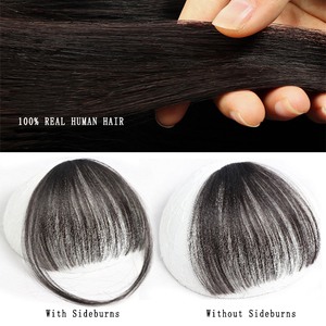 Extension per Frangia in <span class=keywords><strong>Capelli</strong></span> Umani, Posticci Eleganti per Donne, Frange 100% <span class=keywords><strong>Capelli</strong></span> Umani <span class=keywords><strong>Veri</strong></span> con Clip - Product Image 4