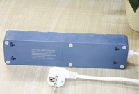 Prise intelligente WiFi Tuya EU et multiprise avec 4 prises CA, 3 ports USB, rallonge en plastique 10A
