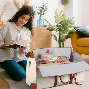 Bolsa de Lona Plegable Impermeable de 56-75L, Color Sólido, para Viajes y Ocio, de PU - Product Image 3