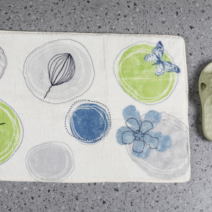 Alfombrilla de baño de pelo de poliéster de franela de 75x45 CM personalizada, absorbente de agua, TPR, antideslizante, impresión Digital, bonita para uso doméstico y hotelero - Product Image 4