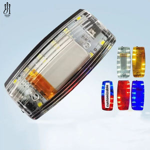 ไฟเตือนอเนกประสงค์ LED ไฟสะท้อนแสงแบบคาดไหล่ สีแดงและสีน้ำเงิน ไฟแฟลชสำหรับขี่จักรยาน - Product Image 3