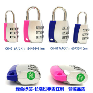 Lucky Day Mini Combination <b>Lock</b> 3 Digits Resettable Zinc Alloy Chrome Finish Travel Security Padlock - Product Image 5