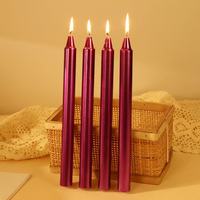 25cm galvani sierte Soja wachs kerzen im europäischen Stil rauchfreie konische Form für Hochzeiten Weihnachten Valentinstag Wohnkultur