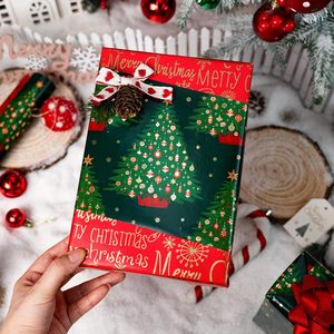 Reversible Christmas <b>Wrapping</b> <b>Paper</b> Green Tree Design 17 Inch X 33 Feet Metallic Foil Double Side Holiday Gift Wrap - Product Image 4