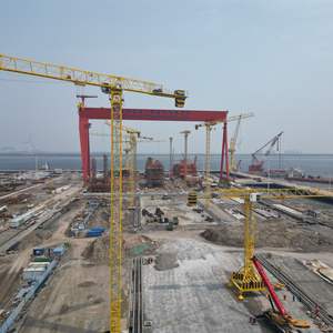 Grue à tour Dahan QTZ315 en vente, longueur du bras de 75 m, capacité de 12 tonnes, modèle 7527 pour les chantiers de construction avec composant moteur principal - Product Image 3