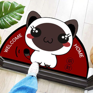 Hình đặc biệt phim hoạt hình diatom ooze hình bán nguyệt sàn Mat diatom ooze cửa Mat thấm chống trượt chân mat cửa thảm - Product Image 4