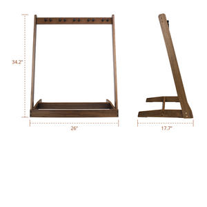 Supporto per chitarra in legno portatile da 5 Design pieghevole Multi-chitarra con Display multiplo per strumenti musicali per chitarra e basso - Product Image 2