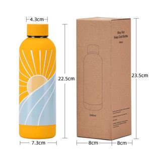 New Small Caliber Drinking Water Bottle American Cola Bottle Outdoor Cycling Cup Stainless Steel Water Bottle 500ml - Product Image 3