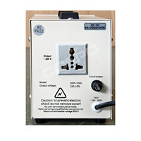 Stabilisateur de tension automatique monophasé SDR-1000VA de type relais/microprocesseur, régulateur AVR 220/230VAC, affichage LED, CE RoHS