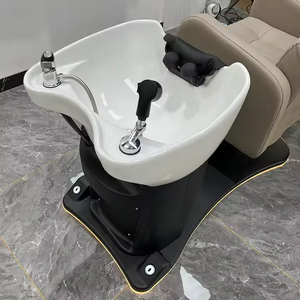 Sillón de Champú Giratorio Moderno Más Vendido de Chuque con Lavabo de Cerámica para Salón de Belleza y Barbería - Product Image 6