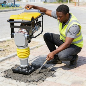 Máy đầm cóc nhựa đường chạy xăng, khuyến mãi nóng, 125 tấn, dùng cho thi công đường bộ, lát đá - Product Image 1