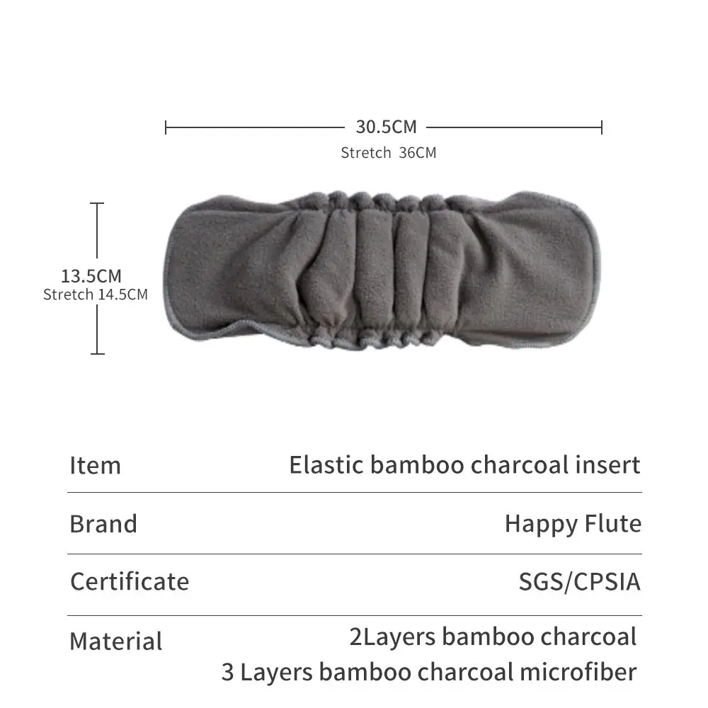 Happyflute Couches lavables personnalisées de taille réglable en gros Couche de poche réutilisable en daim imperméable pour bébé garçon filles