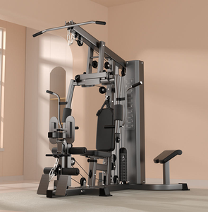 Máquina de Gimnasio Multifuncional para el Hogar, Estación de Entrenamiento Completo con Sistema de Poleas y Pesas, Entrenamiento de Pecho y Piernas, Uso Universal Unisex - Product Image 3