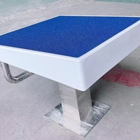 Banc de départ pour piscine en fibre de verre, plateforme de départ antidérapante pour compétition