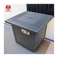 Table de foyer au gaz ronde GARDENSUN en acier inoxydable CE, fabricant de confiance pour l'extérieur, le jardin et le camping