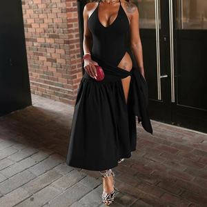 New Sexy Open Back Jumps uit Schlanker Schnür rock Damen 2-teiliges Set Sehe Fashion - Product Image 6