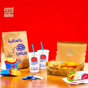 Biểu tượng tùy chỉnh tái chế giấy các tông Burger Hộp thiết kế Burger menu các tông Hamburger hộp, Burger khoai tây chiên hộp