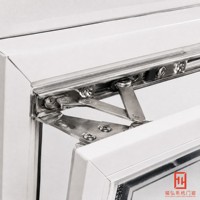 Fenêtre trappe en alliage d'aluminium à charnière supérieure, ventilation et protection contre la pluie, taille personnalisée pour salle de bain, cage d'escalier, bâtiment public