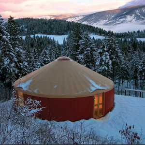 Carpa de <span class=keywords><strong>Camping</strong></span> Tipo Yurt para Exteriores, Modelo QT 006, para las Cuatro Estaciones, Lona Gruesa Impermeable >3000mm, Aislante y Resistente al Viento - Product Image 2