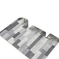 Beige Polyester Living Room Rug Machine Washable Non-Slip Modern Geometric Pattern Soft Low Pile for Bedroom