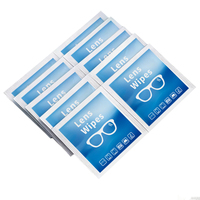 Lingettes nettoyantes pour lentilles - Pré-humidifiées, extra douces, emballées individuellement, lingettes pour nettoyer les lunettes et les écrans - Sans traces