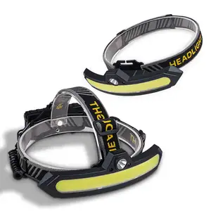 high power waterproof Built in lithium battery TYPE-C rechargeable xpe cob led head lamp headlamp sensor for camping fishing