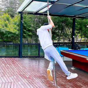 2M Silver Flying Pole for Home Stainless Steel Aerial <strong>Dancing</strong> <strong>Equipment</strong> - Product Image 6