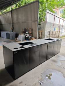 Mostrador <span class=keywords><strong>de</strong></span> Recepción <span class=keywords><strong>de</strong></span> Acero Inoxidable Personalizable <span class=keywords><strong>de</strong></span> Primera Calidad, Diseño Único, Desmontable, Fácil <span class=keywords><strong>de</strong></span> Instalar para Bar, Hotel, Restaurante, Gimnasio - Product Image 6