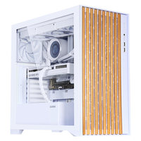 Boîtier de jeu pour ordinateur de bureau Xianshunyue, acier SPCC et panneau frontal en verre, côtés transparents, carte mère ATX, refroidissement par eau 360