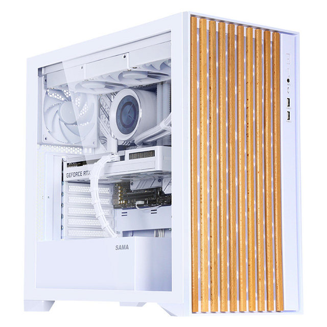 For Xianshunyue Desktop Gaming case SPCC Steel and Glass Front Panel Side Transparency ATX Motherboard 360 Water Cooling