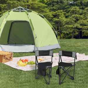 Silla de Playa Plegable Extra Grande, Tradicional, de Hierro, con Respaldo, Muebles de Exterior para Pesca y Camping, Capacidad de 150 kg - Product Image 2