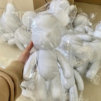 Peintures Fluides DIY Personnalisées pour Ours Artcraft en Gros pour Enfants, pour Coulée, 18cm/23cm/33cm/53cm de Haut, Surface Givrée DIY